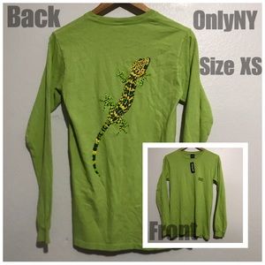 Men’s ONLY NY Gecko Long-Sleeve T-Shirt Size XS